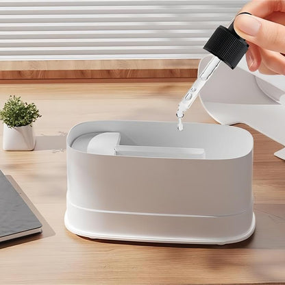 Essential Oil Diffuser with Color Gradient Flame, Elegant Desktop Humidifier, Aromatherapy Diffuser for Home, Hotel Air Freshener